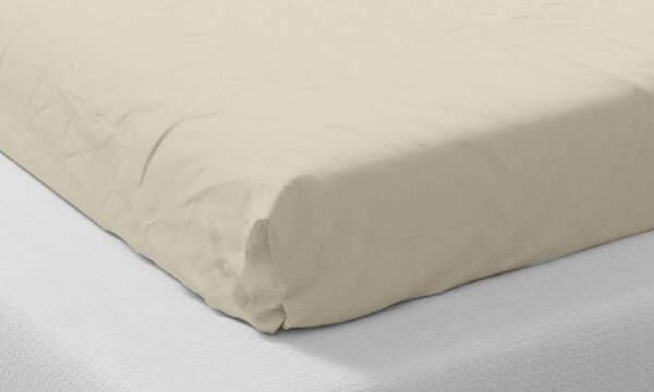 Drap housse microfibre 90 x 190 cm - Beige