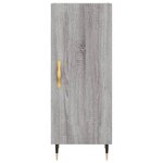 vidaXL Buffet Sonoma gris 34 5x34x90 cm Bois d'ingénierie