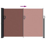 vidaXL Auvent latéral rétractable marron 140x300 cm