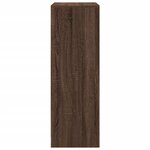 vidaXL Buffet avec LED chêne marron 77x34x100 cm bois d'ingénierie