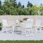 vidaXL Coussins de chaise 4 Pièces beige 40x40x7 cm tissu oxford