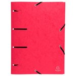 Chemise À Élastiques 3 Rabats Perforées Punchy Carte Lustrée 375g/m2 - A4 - Couleurs Assorties - X 25 - Exacompta