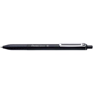 Stylo à bille rétractable izee  noir x 12 pentel