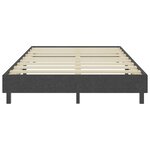 vidaXL Sommier tapissier Gris Tissu 120 x 200 cm