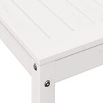 vidaXL Table de rempotage avec étagère blanc 82 5x50x75 cm massif pin