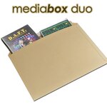 Lot de 50 enveloppes carton media-box duo pour 2 dvd / bluray