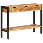 vidaXL Buffet avec 3 tiroirs 110x35x75 cm Bois de manguier massif