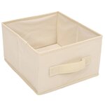 vidaXL Armoire de rangement avec 6 tiroirs 55x29x55 cm Crème Acier