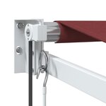 vidaXL Auvent rétractable automatique bordeaux 450x300 cm