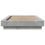 vidaXL Cadre de lit gris béton 100x200 cm bois d'ingénierie