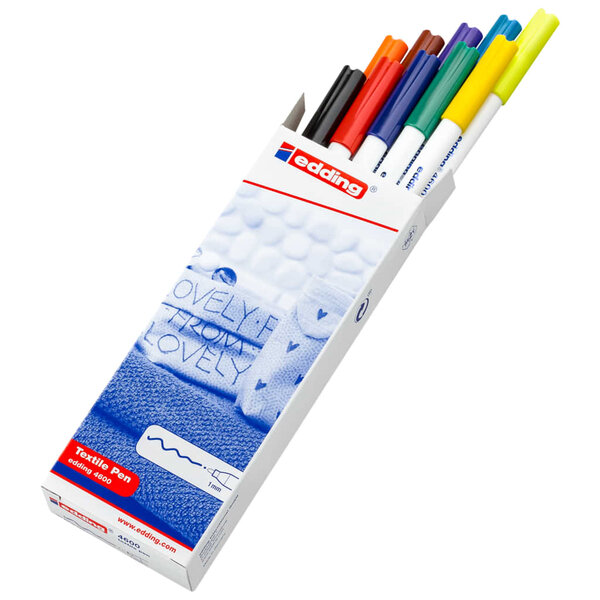Edding feutres à textile 10 pièces multicolore 4600