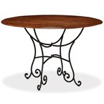 vidaXL Table de salle à manger Bois acacia avec finition miel 120x76cm