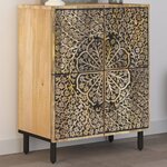 vidaXL Armoire latérale 60x33x75 cm bois massif de manguier