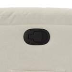 vidaXL Fauteuil inclinable Crème Velours