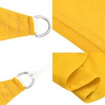 vidaXL Voile d'ombrage 160 g/m² rectangulaire jaune 4x6 m PEHD