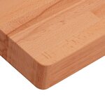 vidaXL Dessus de table 60x40x4 cm rectangulaire bois massif de hêtre