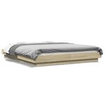 vidaXL Cadre de lit chêne sonoma 160x200 cm bois d'ingénierie