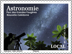 Timbre Nouvelle Calédonie - Astronomie - Parc des Grandes Fougères
