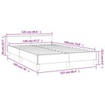 vidaXL Cadre de lit avec tête de lit gris foncé 120x190 cm tissu