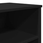 vidaXL Buffet noir 101x35 5x74 5 cm bois d'ingénierie