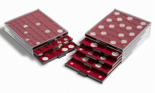 Médailler leuchtturm à 35 cases 35 mm x 35 mm (315905)