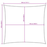 vidaXL Voile de parasol tissu oxford rectangulaire 2 5x3 m anthracite