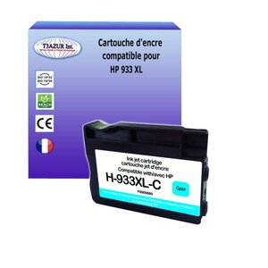 Cartouche compatible avec HP OfficeJet 6700, 6700 Premium remplace HP 933XL Cyan - T3AZUR