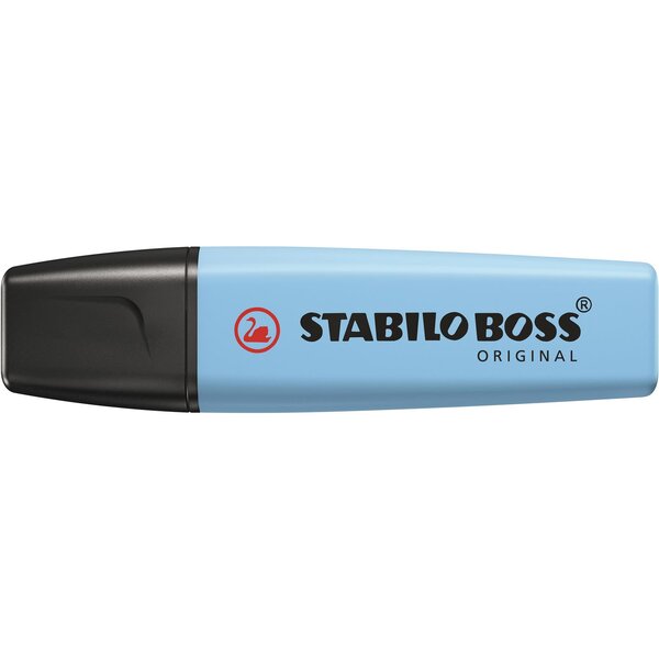 surligneur BOSS ORIGINAL Pastel fraicheur de bleu x 10 STABILO