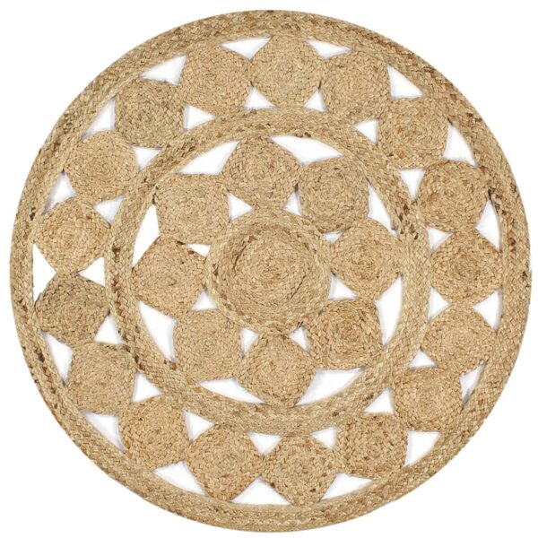 vidaXL Tapis fait à la main Jute tressée 150 cm