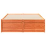 vidaXL Cadre de lit sans matelas cire marron 120x190cm bois pin massif