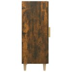 vidaXL Buffet Chêne fumé 34 5x34x90 cm Bois d'ingénierie