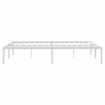 vidaXL Cadre de lit métal blanc 140x200 cm