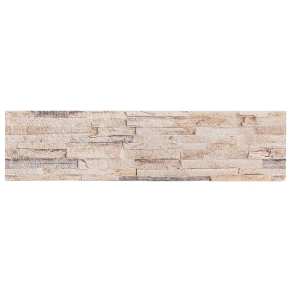 vidaXL Panneaux muraux 3D 14 Pièces blanc et rouge 100x25 cm EPS
