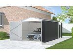 Garage métal "Houston" 15 36 m² - Anthracite