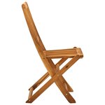 vidaXL Chaises pliables d'extérieur 2 Pièces Bois d'acacia solide