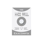 Étui De 100 Fiches - Bristol Quadrillé 5x5 Non Perforé 74x105mm - Blanc - X 10 - Exacompta