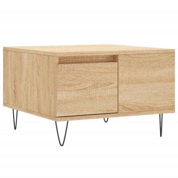 vidaXL Table basse chêne sonoma 55x55x36 5 cm bois d'ingénierie