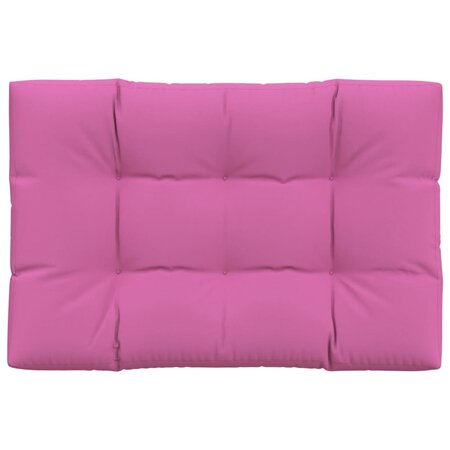 vidaXL Coussin de palette Rose 120x80x12 cm tissu