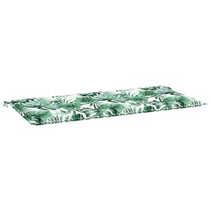 vidaXL Tapis de Chaise Motif feuille 100 x 50 x 3 cm Tissu Oxford
