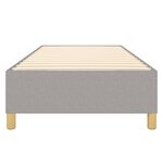 vidaXL Cadre de lit Gris clair 90x200 cm Tissu