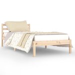 vidaXL Cadre de lit Bois de pin massif 90x200 cm