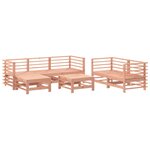 vidaXL Salon de jardin 7 Pièces bois massif douglas