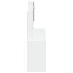 vidaXL Coiffeuse avec armoire blanc 80x35x132 cm
