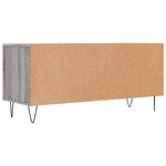 vidaXL Meuble TV sonoma gris 100x34 5x44 5 cm bois d'ingénierie