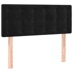 vidaXL Tête de lit à LED Noir 90x5x78/88 cm Velours