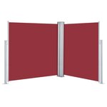 vidaXL Auvent latéral rétractable Rouge 140 x 600 cm