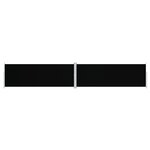 vidaXL Auvent latéral rétractable Noir 180x1000 cm