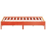 vidaXL Cadre de lit sans matelas cire marron 200x200cm bois pin massif