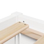 vidaXL Lit avec matelas blanc 90x200 cm bois massif de pin