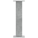 vidaXL Supports pour plantes 2 Pièces gris béton bois d'ingénierie